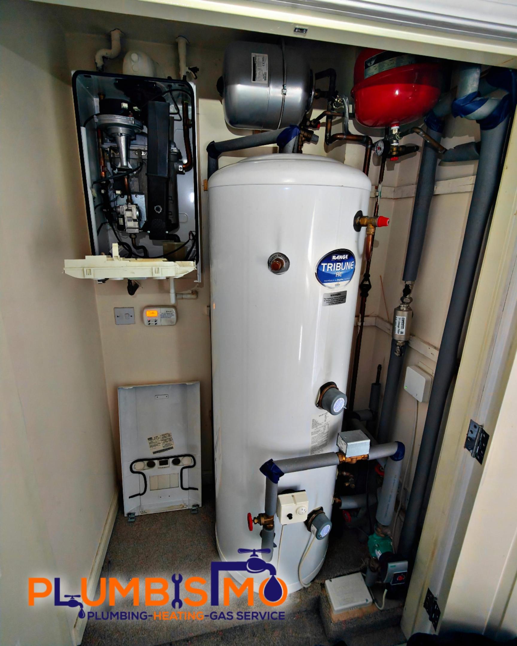 Central Heating Installation with cylinder